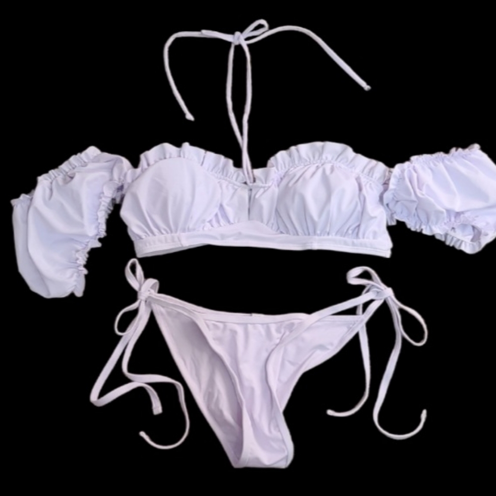 Womens White Bikini Sz s (NWOT)